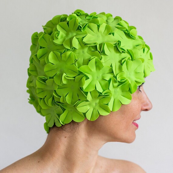 flower swimming cap
