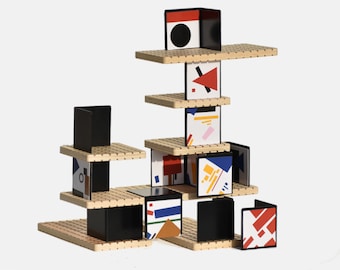 HOUSE of Malevich Construction Toy | A building set for experimenting in the style of Russian Suprematist Art | Design and Create Structures