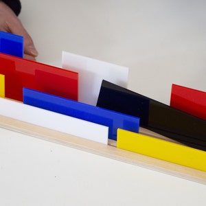 Shapes of MONDRIAN A 3D Diorama to create artworks inspired in Neoplasticism and De Stijl To play, educate & decorate Modern Art Gift image 4