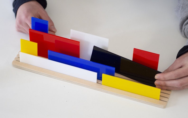 Shapes of MONDRIAN A 3D Diorama to create artworks inspired in Neoplasticism and De Stijl To play, educate & decorate Modern Art Gift image 4