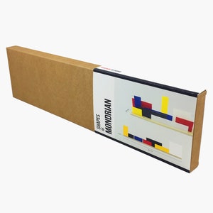 Shapes of MONDRIAN A 3D Diorama to create artworks inspired in Neoplasticism and De Stijl To play, educate & decorate Modern Art Gift image 8