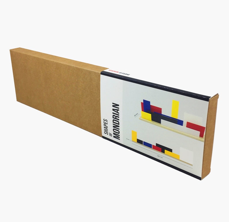 Shapes of MONDRIAN A 3D Diorama to create artworks inspired in Neoplasticism and De Stijl To play, educate & decorate Modern Art Gift image 8