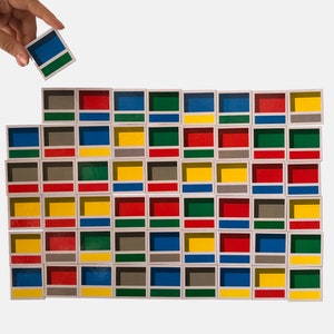 Unité d&#39;Habitation Fridge Magnets | 54-unit Façade Magnets to create mosaics inspired in Le Corbusier&#39; designs | Brutalism Decor
