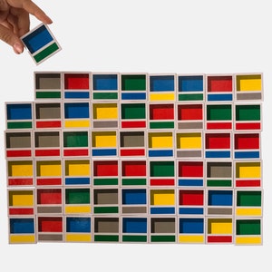 Unité d'Habitation Fridge Magnets | 54-unit Façade Magnets to create mosaics inspired in Le Corbusier' designs | Brutalism Decor