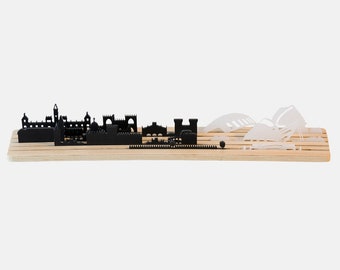 Shapes of VALENCIA Skyline Silhouette | 3D City Model with movable pieces to play | Decor Horizon Diorama | An Architecture Gift