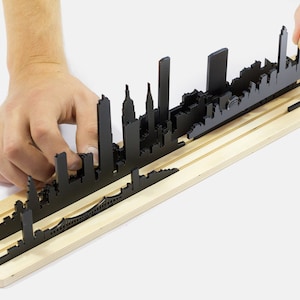 NEW YORK Skyline Model | NYC Cityscape Diorama of Building Silhouettes | Architecture Landmarks | Create & Decorate Manhattan!