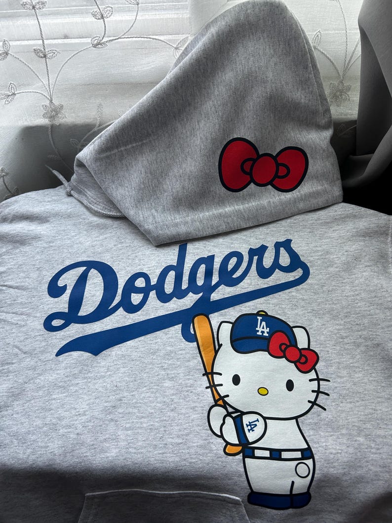 LA Dodgers Hello Kitty Hoodie image 4