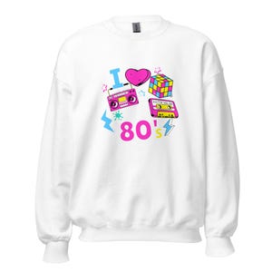 Retro 80's Sweatshirt Unisex, Nostalgia, 80sMusic, CassetteTape, SynthPop, NewWave, MTV