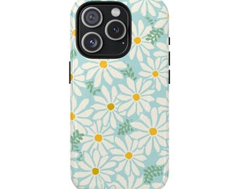 Daisy iPhone Case: Boho Floral MagSafe Tough Case