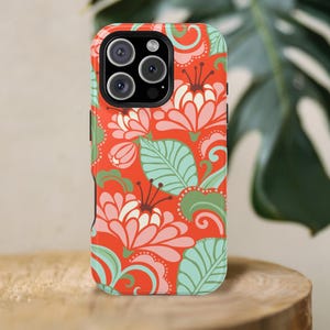 SARABANDE Phone Case | For iPhone 16, iPhone 15, iPhone 14, iPhone 13, Galaxy S25, Galaxy S24, Galaxy S23 | Elegant Flower Botanical Nature