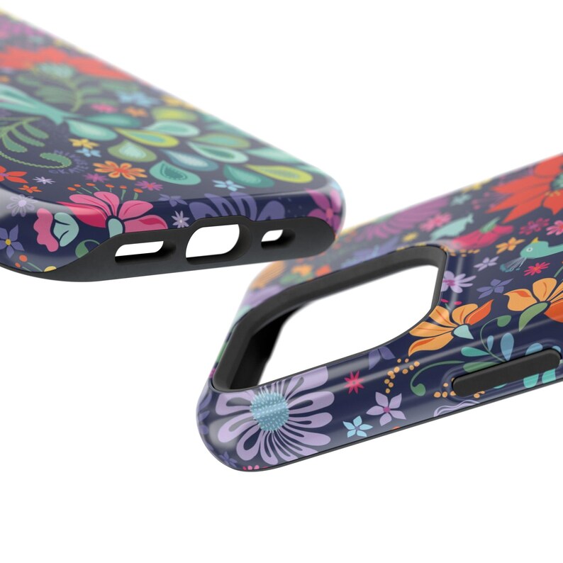 Peacock Flower iPhone Case: Colorful Floral MagSafe, Durable Design image 5