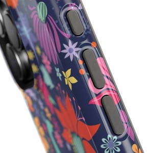 Peacock Flower iPhone Case: Colorful Floral MagSafe, Durable Design image 6
