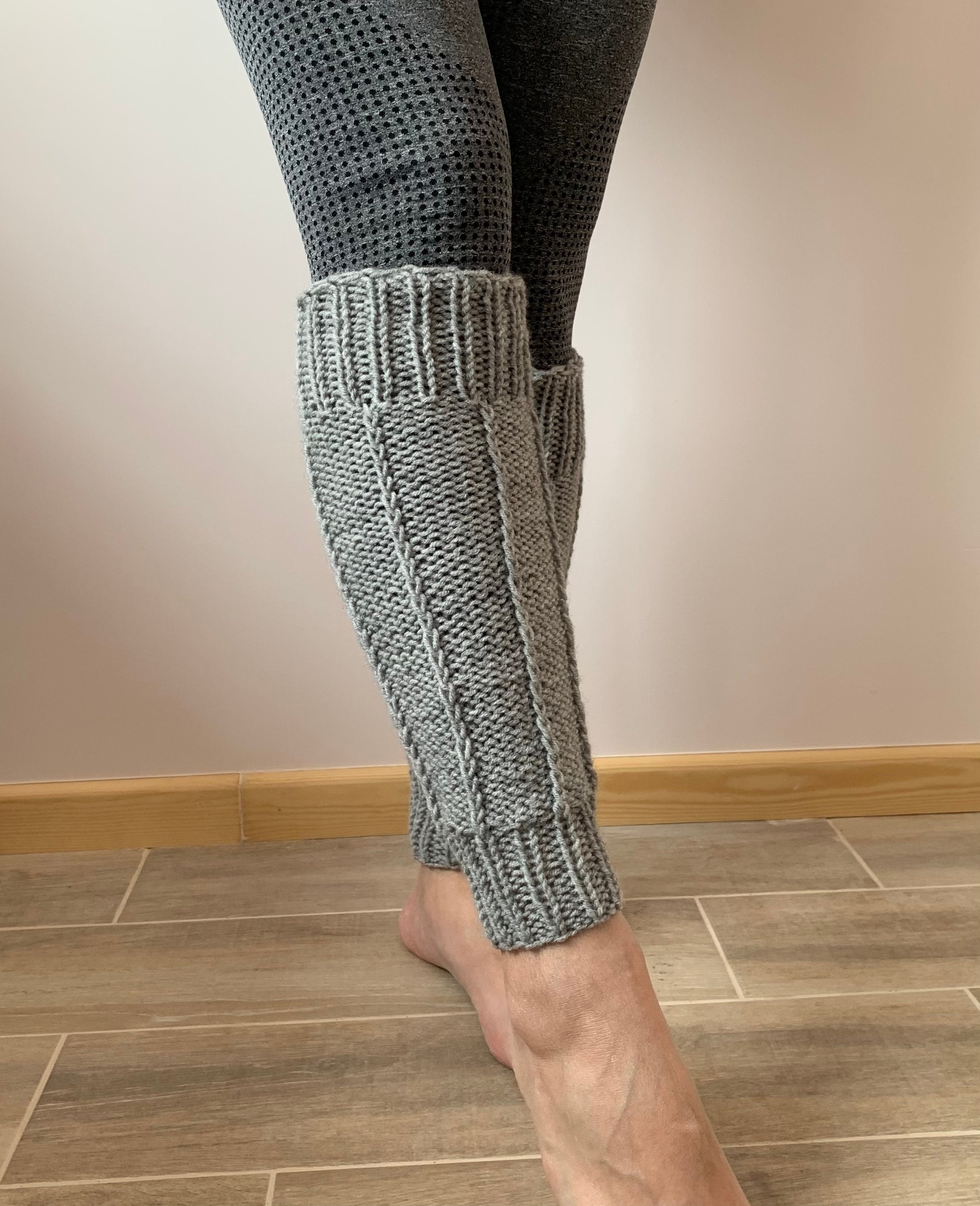 タイツ・ソックス DOD Wool Basic Leg Warmers DCHARCOAL GRAY Cyber Sale Gray Hand Knitted Leg Warmers, Knitted Grey Leg