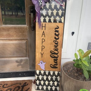 3D “Happy Halloween” Porch Leaner