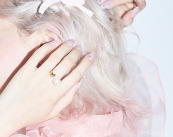 Pearl Heart Ring