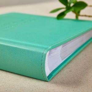 5x7" 4x6" Wedding Slip-In Memo Photo Album , Holds 200 Photos, Eco-Recycled Leather , Luxury Personalized Gift For Graduation Or Anniversary