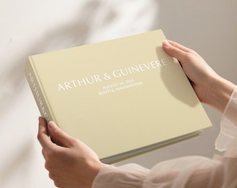 Personalized Wedding Guest Book Photo Album: Fabric Cover Keepsake