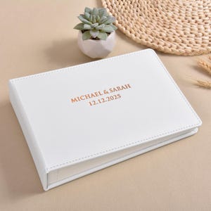 Wedding Guest Book With Rounded Corner Design, Instax Photo Album, Sign in Book for Instant Film, Mini Wide Square 4x6 2x6 etc. Gift For Her