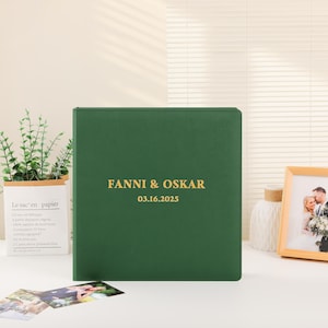 Custom Wedding Photo Album: Eco-Leather Keepsake Book, 4x6 Slip-In Sleeves