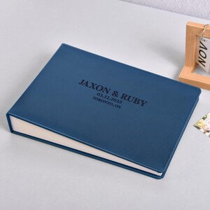 Personalized Wedding Guest Book & Instax Photo Album, Custom Sign-In Book for Instant Film Photos Or Messages, Perfect Wedding Gift