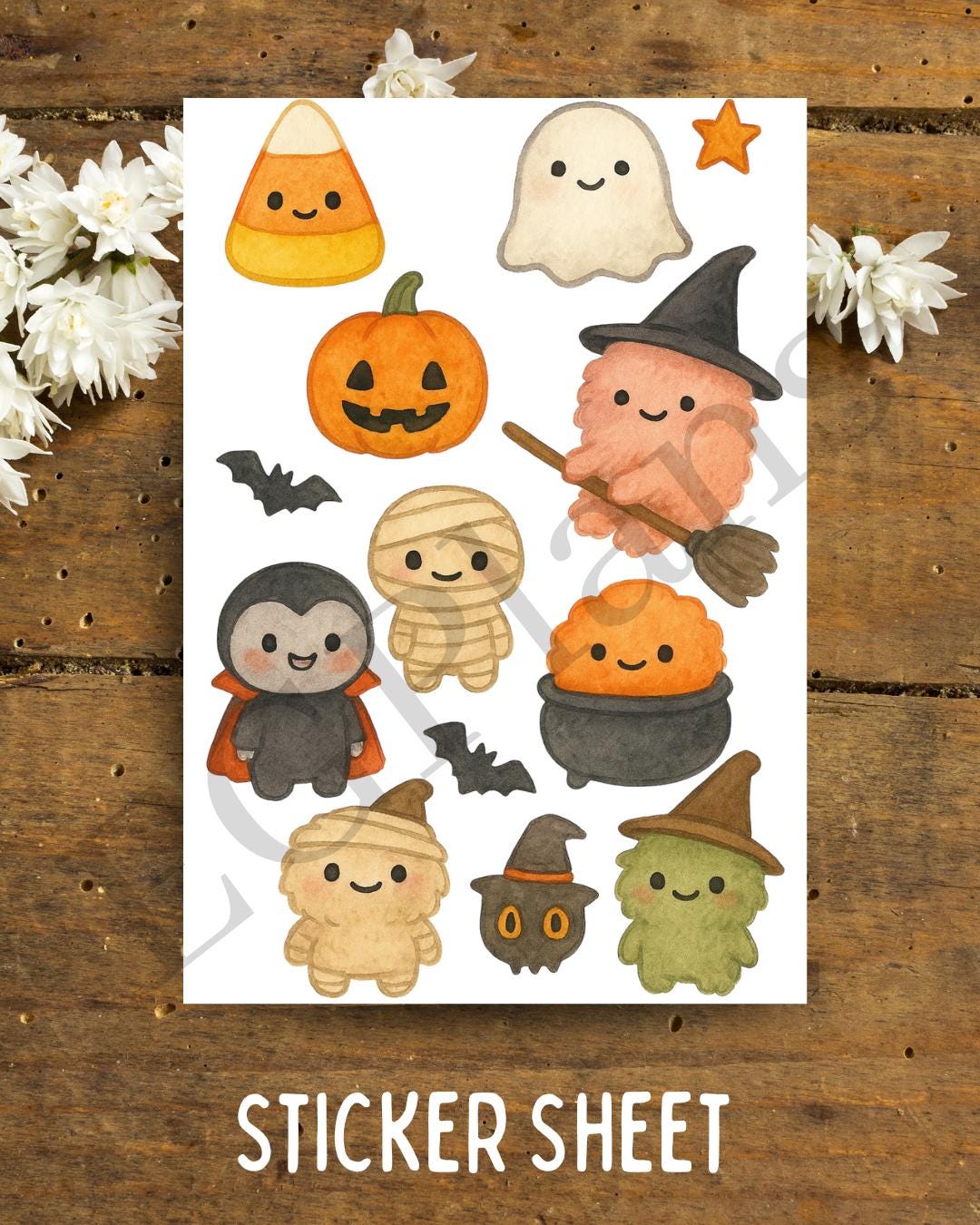 Spooky Mom Life Sticker Sheet: Halloween Planner Stickers - Etsy