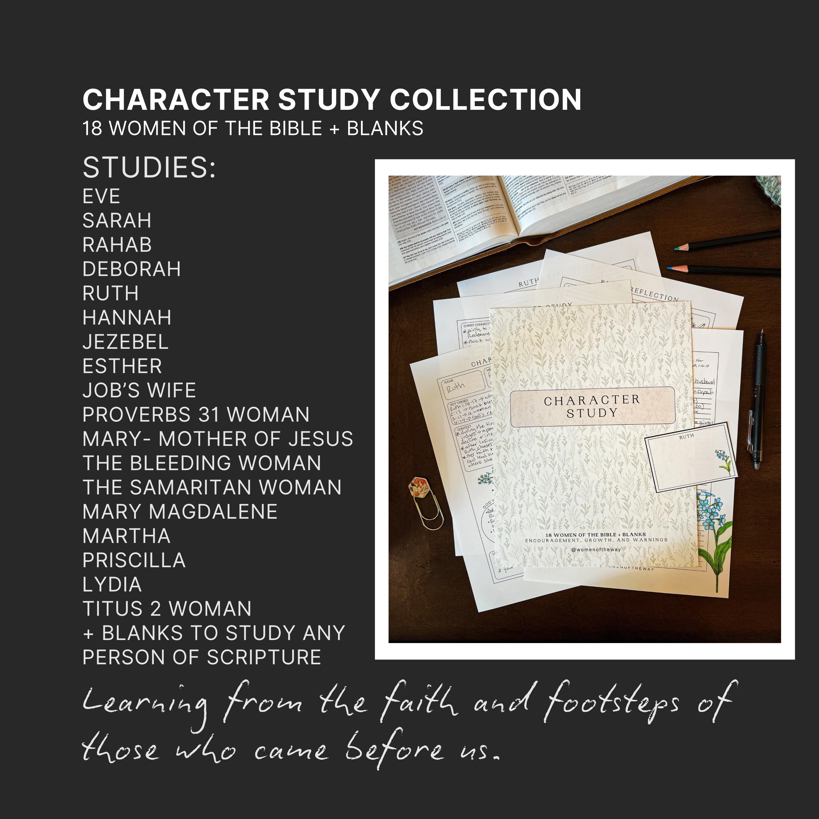 Women of the Bible Character Study Journal (digital Download) - Etsy