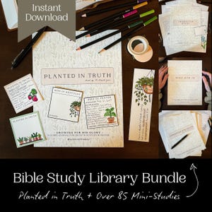 Bundle: My Bible Journal, Prayer, Traceables, Trackers, Journaling Tools, Memory Verse cards, Bible Studies (digital)