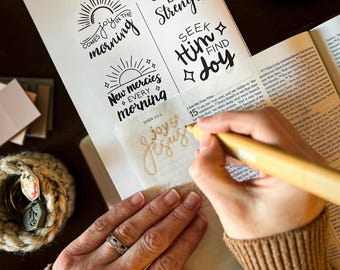 Joy Comes in the Morning: Bible Study and Journaling Set with Traceables and Tip-Ins (digital)