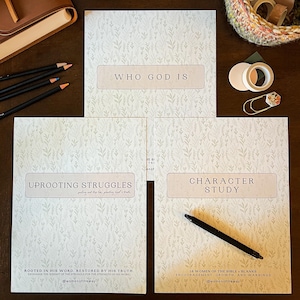 Mini-Study Bundle: Uprooting Struggles, Who God Is, Character Studies