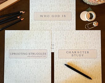 Study Bundle: Uprooting Struggles, Who God Is, Character Studies (digital)