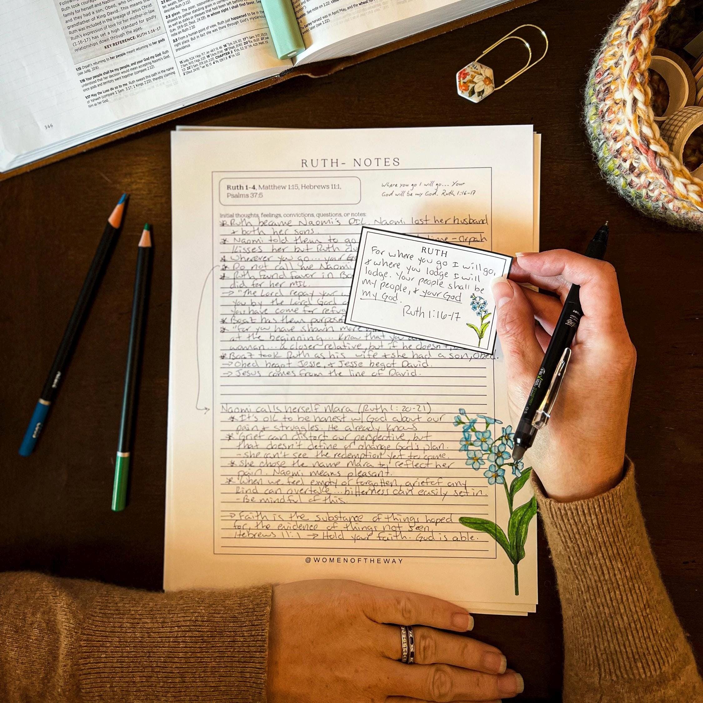 Women of the Bible Character Study Journal (digital Download) - Etsy