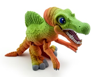 Flexi Spinosaurus — Articulated Dinosaur Fidget Toy | 3D Printed