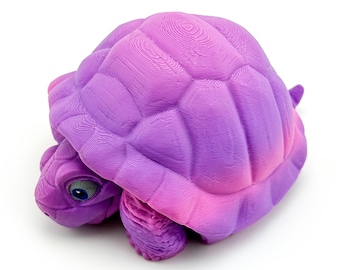 Flexi Tortoise — Articulated Fidget Toy | 3D Printed