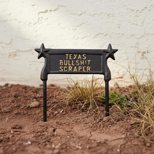 Heavy-Duty Cast Iron Boot Scraper - Rustic Farmhouse Entry Accessory