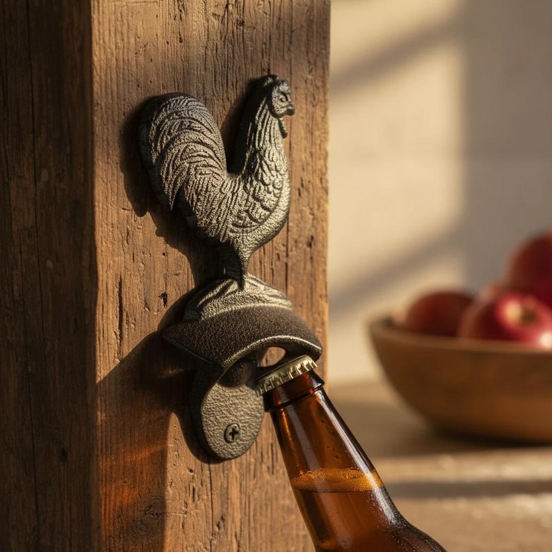 IronBlossomShop Rooster Bottle Opener - Thumbnail 2