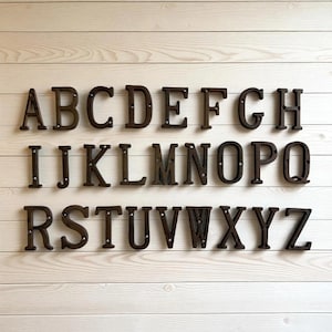 Alphabet Wall Letter, Individual Cast Iron for Wall Display, 3"