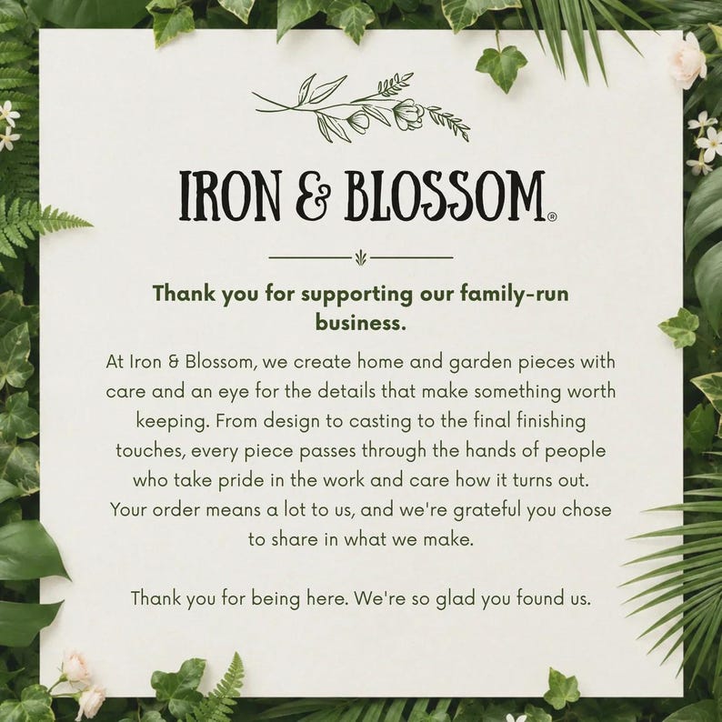 Iron & Blossom support card