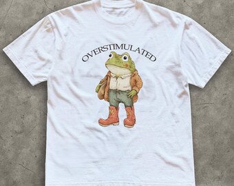 Vintage Cowboy Frog T-shirt, 90s Style Overstimulated Shirt