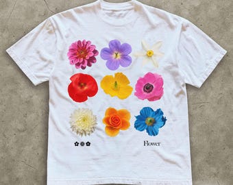 Camiseta gráfica Flower Power: camiseta unisex de algodón para amantes de las plantas
