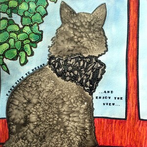 Cat Print - Cat Wall Art - Kitty Painting - Kitty Print - Kitty Wall Art - Cat Watercolor - Kitty Watercolor - Cat Lovers - Black Cat Art