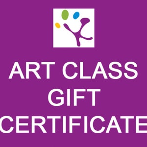 Watercolor Art Class Gift Certificate with Tia at The Art of Life Studio, Grand Rapids, MI ONLY