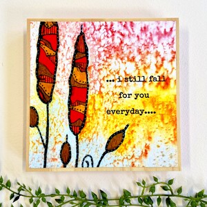 Fall Wall Art - Inspirational Art - Fall Watercolor Art - Fall Wall Decor - Fall Wall Plaque - Fall Leaves - Fall Season