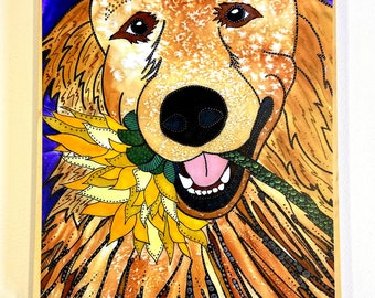 Dog Art - Pet Artwork - Golden Retriever Painting - Dog Artwork - Dog Paintings - Retriever Artwork - Dog Paintings - Labs - Dogs - Pets