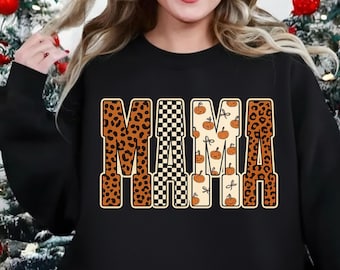 Modna Mama Varsity Png, Litery w panterkę (Pobieranie cyfrowe), Wzory sublimacji Mama