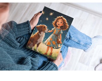 リリーとマイロの冒険 – 心温まる子供向けストーリーブック PDF、女の子と犬の友情物語、50ページのデジタルダウンロード