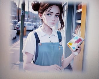 パーソナライズされた子供向け電子書籍 - 絵を描くのが大好きなエミリア（PDF）