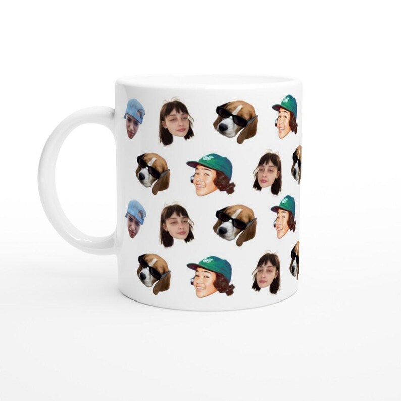 Tasse photo personnalisable, mug personnalisé, visages photos sur tasse, cadeau bff, cadeau famille grand père grand mère, mug custom image 6