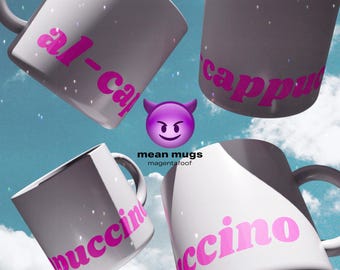 al-cappuccino - cadeau pour les amis, accessoires pour le thé, cadeau d'anniversaire unique, mug personnalisé drôle, mug méchant