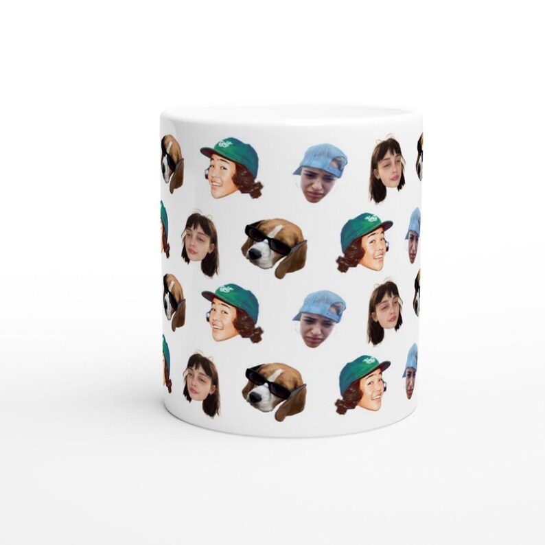 Tasse photo personnalisable, mug personnalisé, visages photos sur tasse, cadeau bff, cadeau famille grand père grand mère, mug custom image 5