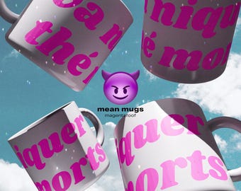 va niquer thé morts - cadeau pour les amis, accessoires pour le thé, cadeau d'anniversaire unique, mug personnalisé drôle, mug méchant